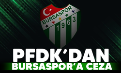 PFDK'dan Bursaspor'a ceza geldi