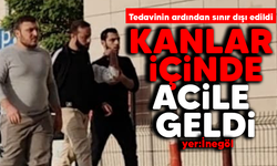 İnegöl'de Kanlar içinde Acile Geldi! Tedavinin ardından sınır dışı edildi