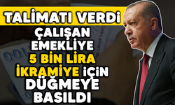 Erdoğan talimatı verdi: Çalışan emekliye 5 bin lira ikramiye için düğmeye basıldı