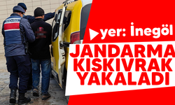 İnegöl'de Jandarma kıskıvrak yakaladı