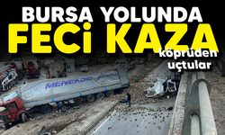 Eskişehir-Bursa yolunda tır kazası! Köprüden uçtular