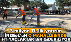 İnegöl'ün o mahallesinde ihtiyaçlar bir bir gideriliyor