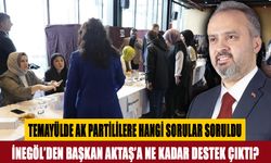 TEMAYÜLDE AK PARTİLİLERE HANGİ SORULAR SORULDU? İNEGÖL’DEN BAŞKAN AKTAŞ’A NE KADAR DESTEK ÇIKTI?