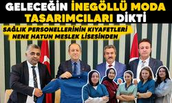 Geleceğin İnegöllü moda tasarımcıları dikti.. Sağlık personellerinin kıyafetleri Nene Hatun Meslek Lisesinden