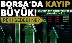 350 binden fazla yatırımcı borsadan çıktı... Kayıp büyük.. Peki sebebi ne?