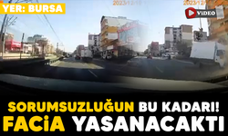 Bursa'da sinyalsiz şerit değiştirdi: Faciadan dönüldü