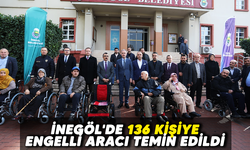 İNEGÖL'DE 136 KİŞİYE ENGELLİ ARACI TEMİN EDİLDİ