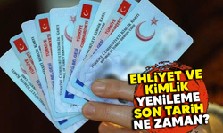 Ehliyet, kimlik yenileme son tarih ne zaman?