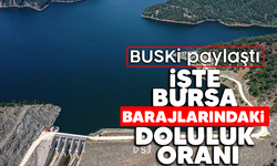 BUSKİ paylaştı; İşte Bursa barajlarındaki doluluk oranı