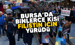 Bursa'da Filistin'e destek yürüyüşü