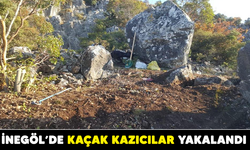 İnegöl'de kaçak kazıcılar yakalandı