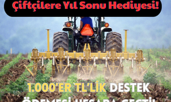 Çiftçilere Yıl Sonu Hediyesi! 1.000’er TL’lik Destek Ödemesi Hesaba Geçti!