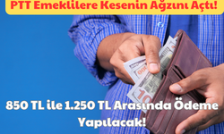 PTT Emeklilere Kesenin Ağzını Açtı: 850 TL ile 1.250 TL Arasında Ödeme Yapılacak!