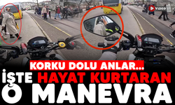 Bursa'da korku dolu anlar! İşte hayat kurtaran o manevra