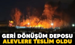 Geri Dönüşüm Deposu alevlere teslim oldu