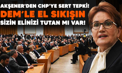 Akşener'den Chp'ye sert tepki!  DEM’le el sıkışın, sizin elinizi tutan mı var!