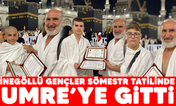 İNEGÖLLÜ GENÇLER SÖMESTR TATİLİNDE UMRE’YE GİTTİ