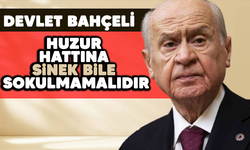 MHP Genel Başkanı Bahçeli: Huzur hattına sinek bile sokulmamalıdır