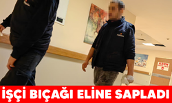 İnegöl'de işçi bıçağı eline sapladı