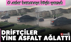 Bursa'da driftçiler yine asfalt ağlattı! O anlar kameraya böyle yansıdı