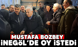 Mustafa Bozbey İnegöl'de oy istedi