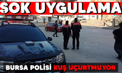 Bursa polisi kuş uçurtmuyor! Şok uygulama