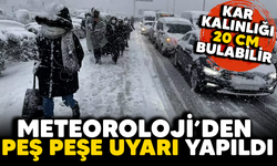 Meteoroloji'den o iller için peş peşe uyarı yapıldı