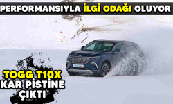 Performansıyla ilgi odağı oluyor! Togg T10X kar pistine çıktı