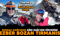 Bursalı dağcıdan Ağrı Dağı'nın zirvesine ezber bozan tırmanış/BURSA HABERLERİ
