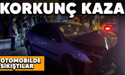 Bursa'da korkunç kaza! Otomobilde sıkıştılar