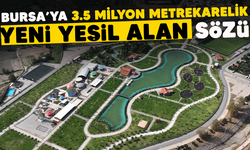 Bursa'ya 3.5 milyon metrekarelik yeni yeşil alan sözü