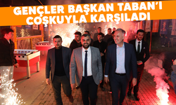 Gençler Başkan Taban'ı coşkuyla karşıladı/İNEGÖL HABERLERİ