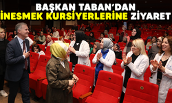 Başkan Taban'dan İnesmek Kursiyerlerine ziyaret/İNEGÖL HABERLERİ