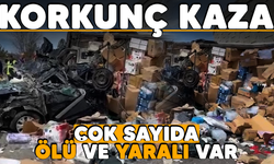 Korkunç kaza! Tır otomobilin üzerine devrildi: Çok sayıda ölü ve yaralı var