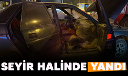 İnegöl'de seyir halinde yandı