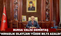 Bursa Valisi: "Hırsızlık olayları yüzde 80.73 azaldı"