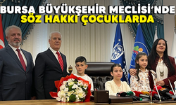 Bursa Büyükşehir Meclisi’nde söz hakkı çocuklarda
