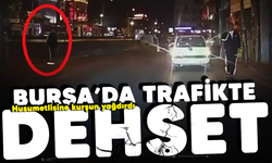 Bursa'da trafikte dehşet! Husumetlisine kurşun yağdırdı