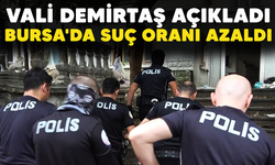 Vali Demirtaş açıkladı:  Bursa'da suç oranı azaldı