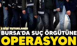 Bursa'da suç örgütüne operasyon