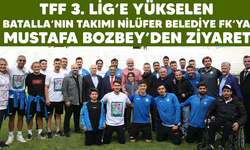Mustafa Bozbey'den Nilüfer Belediyesporlu futbolculara ziyaret