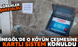 İnegöl'de o köyün çeşmesine kartlı sistem konuldu! Görenler şoke oldu