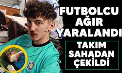 Futbolcu ağır yaralandı! Takım sahadan çekildi