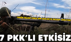 MSB açıkladı: 7 PKK'lı terörist etkisiz