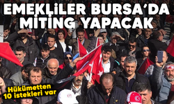 Emekliler Bursa'da miting yapacak! Hükümetten 10 istekleri var