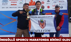 İnegöllü sporcu maratonda birinci oldu