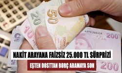 Nakit arayana faizsiz 25.000 TL sürprizi! Eşten dosttan borç aramaya son