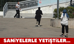 Hayatlarının sınavına saniyeler ile yetiştiler...