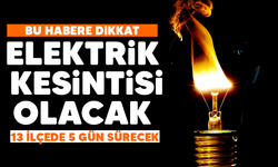 Bursalılar dikkat! Elektrik kesintisi yapılacak