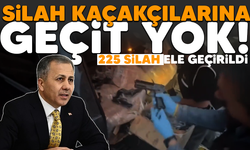 Silah kaçakçılarına geçit yok! 225 Adet ruhsatsız silah ele geçirildi